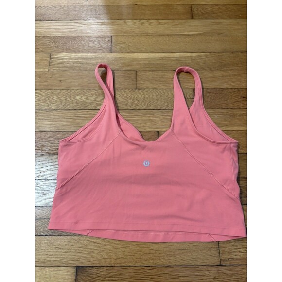 Lululemon Size 12 Align Tank Top Raspberry Cream Pink A-B Cup - Picture 3 of 5